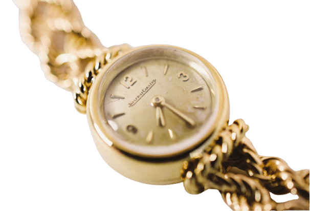 Montre Jaeger-LeCoultre - Montre femme, bracelet torsadé or jaune, 1954 58 Facettes JLC-100