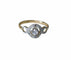 Bague 57 Bague Belle Epoque Infini Diamants sur Or jaune et Platine 58 Facettes