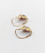 Boucles d'oreilles Dormeuses art déco en or rose 18k et pierres blanches (circa 1940) 58 Facettes A06470