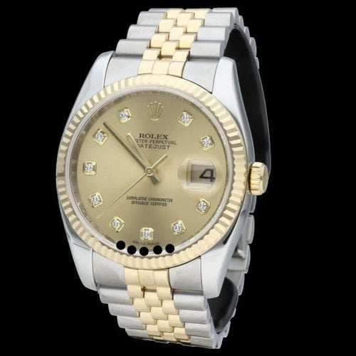 Montre Rolex Montre Date Just 36 58 Facettes MT44090