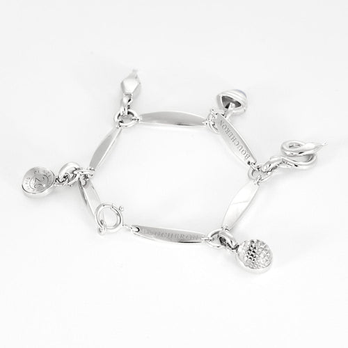 Bracelet BOUCHERON - Bracelet en or blanc, calcédoine et cristal de roche 58 Facettes