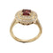 Bague 52 Bague GLAMIRA or jaune, grenat, diamants 58 Facettes