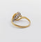 Bague 54.5 Bague antique or jaune, platine et diamants taille rose 58 Facettes A06336