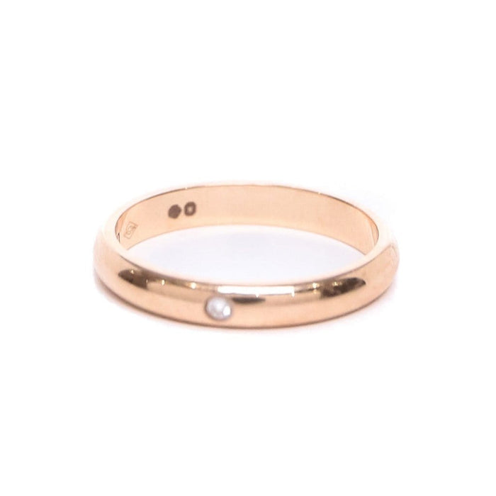 Bague 47 CARTIER - Alliance or rose et diamant 58 Facettes 99137