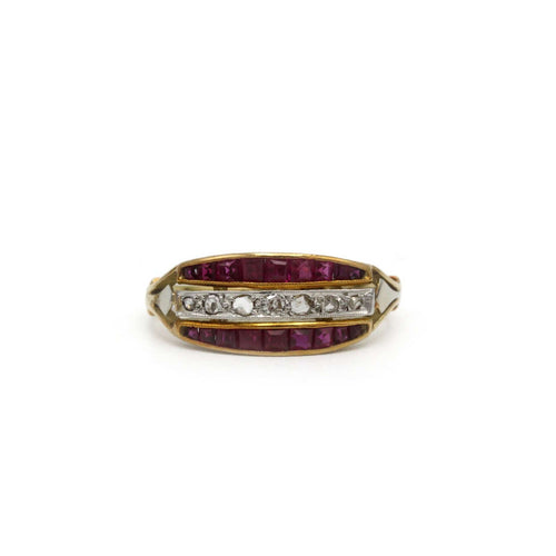 Bague 52.5 Bague - Or, Diamants & Rubis 58 Facettes 250293R
