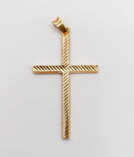 Pendentif Pendentif croix vintage or rose finement travaillé 58 Facettes A06345