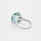 Bague 60 Bague cocktail platine et aigue-marine 58 Facettes 250107
