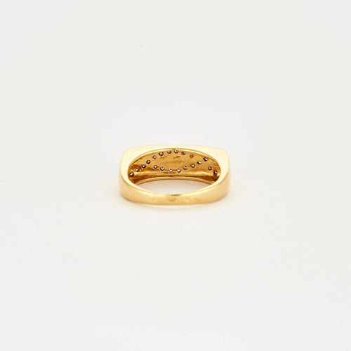 Bague Bague jonc or jaune diamants 58 Facettes LP39/10