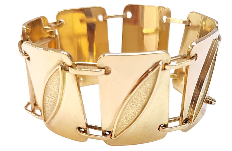 Bracelet Bracelet or jaune Années 70 58 Facettes RA/115