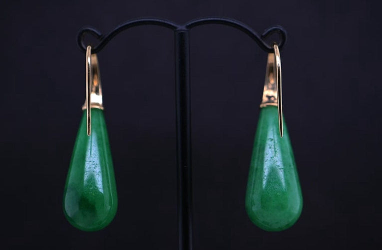Boucles d'oreilles Boucles d'oreilles jade 58 Facettes