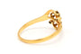 Bague 56 Bague Art Nouveau or jaune diamants 58 Facettes B331