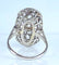 Bague 51 Bague platine et diamants, époque 1900 58 Facettes AB420