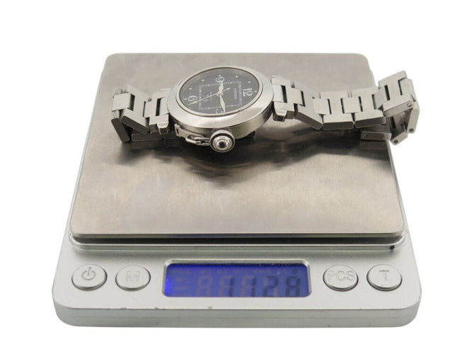 Montre montre CARTIER pasha c 2475 35mm acier automatique   lady 58 Facettes 269255