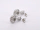 Boucles d'oreilles Boucles d'oreilles en or blanc avec diamants taille brillant 58 Facettes 2076