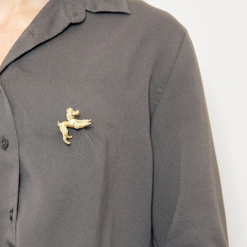 Broche Broche Caniche en or 58 Facettes HAV0863