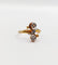 Bague 53 Bague toi et moi antique en or 18k et diamants taille roses 58 Facettes A06393