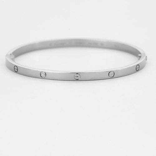 Bracelet Cartier - Love - Petit Modèle - Bracelet en or gris 58 Facettes CAN1541