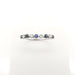 Bague 50 Alliance or blanc diamants et saphirs 58 Facettes