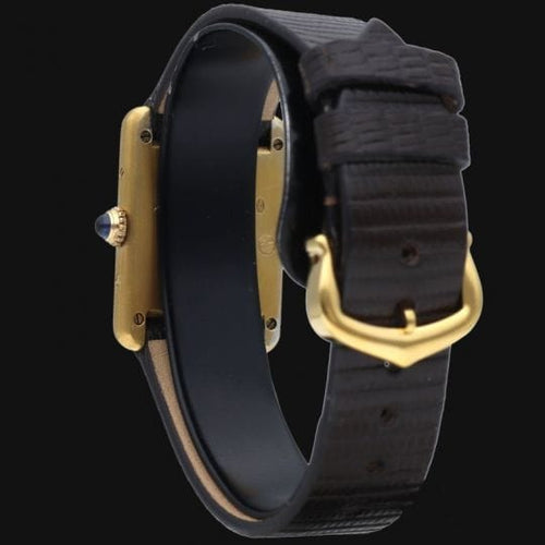 Cartier 显示 Tank 鎏金 