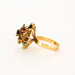 Bague 59 Bague Cocktail or jaune citrine spinelle oeil de tigre saphir 58 Facettes LP947