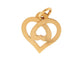 Collier collier O.J. PERRIN pendentif coeur legendes duo duo10-02b or 18k 58 Facettes 266786