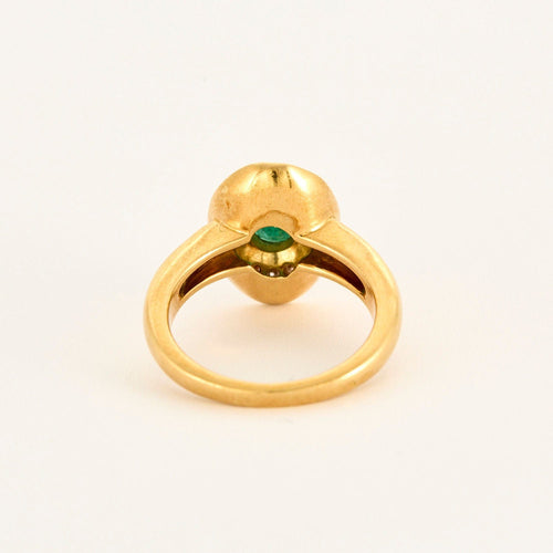 Bague Bague or jaune émeraude diamants 58 Facettes LP1053/12