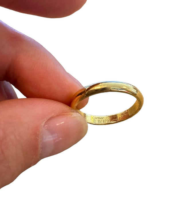 CARTIER - Yellow gold wedding ring