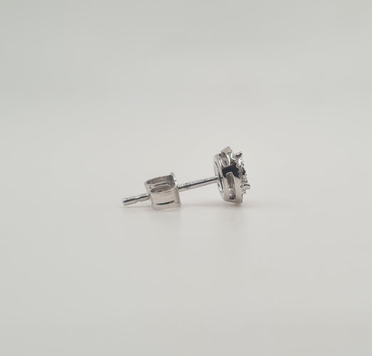 Boucles d'oreilles Boucles d’oreilles or blanc serties de diamants 58 Facettes