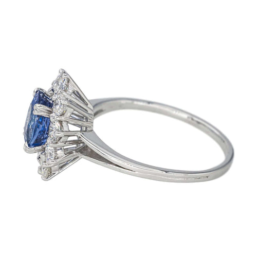 Bague 57 Bague  Pompadour Or blanc Saphir, Diamant 58 Facettes 4354722CN