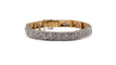 Bracelet Bracelet Art Déco or jaune et or blanc, diamants 58 Facettes 2350