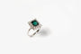 Bague 47 Bague Or blanc Tourmaline Diamants 58 Facettes