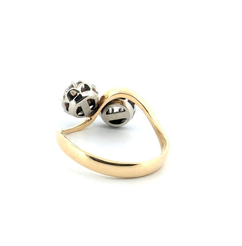 Bague 58 Bague en or jaune avec diamants 58 Facettes
