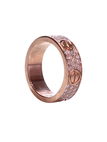 Bague 57 Bague Cartier Love vintage avec diamants 58 Facettes 60023854