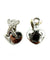 Boucles d'oreilles CHAUMET. Collection "Liens", boucles d'oreilles or blanc 18K et diamants 58 Facettes