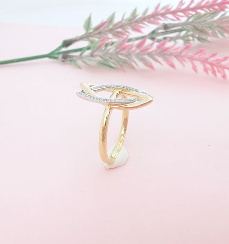 Bague 54.5 Bague Moderne Diamants Or 2 tons 58 Facettes AA 1613