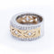 Bague 54 Bague en or bicolore avec diamants 58 Facettes N102904