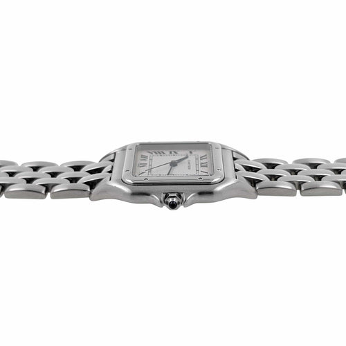 Montre Cartier Panthère 1300 Large model LM GM Figaro Strap Stainless Steel 58 Facettes
