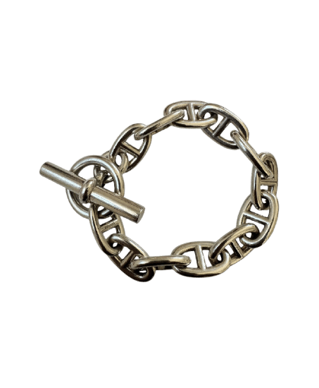 Bracelet HERMÈS - Bracelet Chaîne d’Ancre 12 maillons 58 Facettes