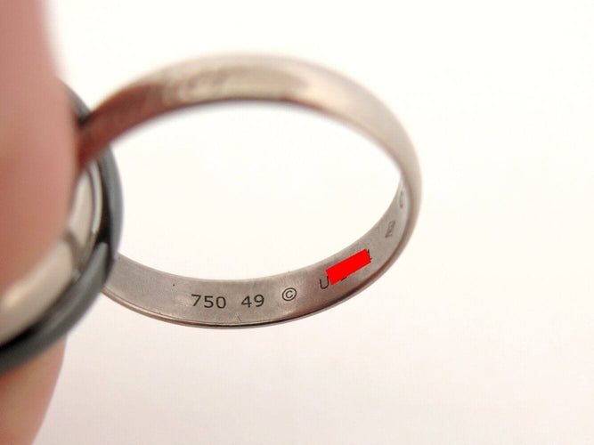 Bague 49 bague CARTIER trinity ceramique classique crb4234100 t49 en or blanc 58 Facettes 271720