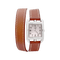 Montre Montre Hermès, "Cape Cod", acier, cuir. 58 Facettes 34616