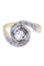 Bague 48 Bague tourbillon or jaune et blanc diamants art-nouveau 58 Facettes 092901