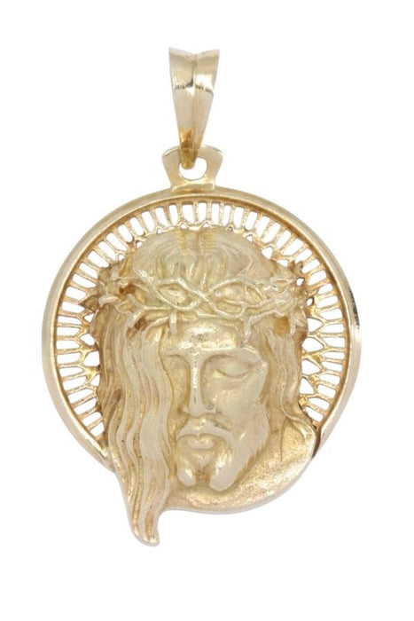 Yellow gold Christ pendant