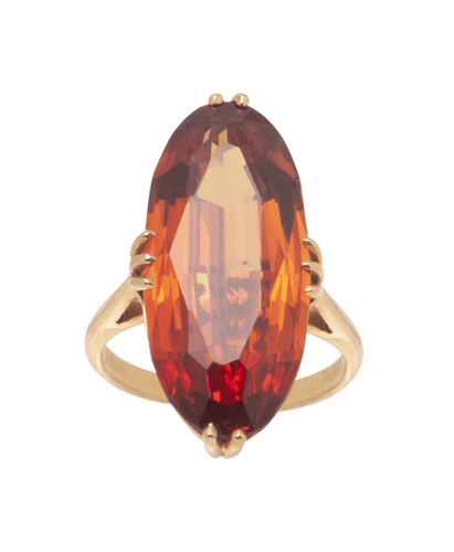 Bague Or rose 18K Citrine marquise