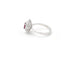Bague Bague en or blanc avec rubis de Thaïlande de 0,70 ct et diamants 58 Facettes 14196