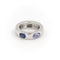 Bague 41 O.J. Perrin Bague Jonc  Or blanc Saphir, Tanzanite 58 Facettes 1582973CN