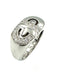 Bague BVLGARI. Collection "Parentesi", bague or blanc 18K et diamants 58 Facettes