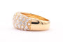 Bague 51 Bague contemporaine en or jaune sertie de diamants 58 Facettes 21489