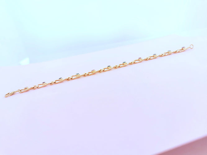 Bracelet Bracelet Emeraudes - Rubis - Saphirs Or 18 K 58 Facettes AA 1664