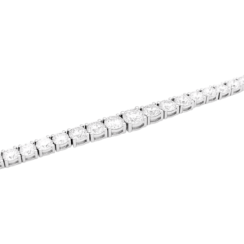 Collier Collier rivière or blanc et diamants. 58 Facettes 34485