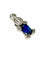 Pendentif Pendentif or blanc saphir 1 ct et diamants 0,45 ct 58 Facettes 996
